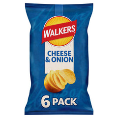 Walkers front packaging showing multipack and flavor, clear shelf appeal