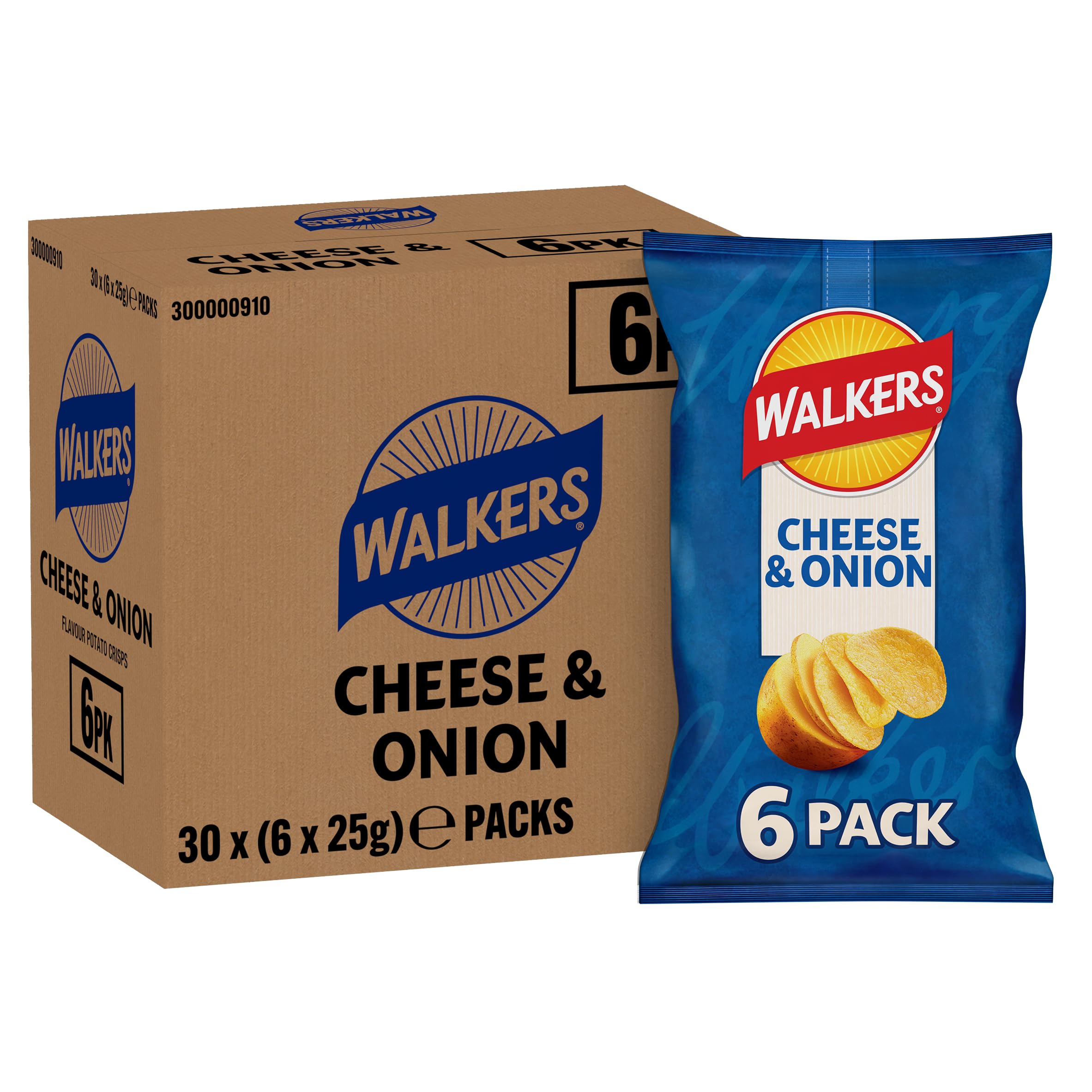 Walkers multipack inside a lunchbox, convenient portioning for work