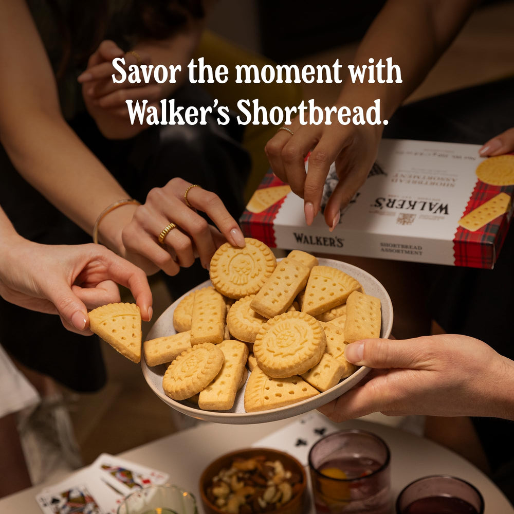Walkers cookie in hand for size comparison and convenient snack portion
