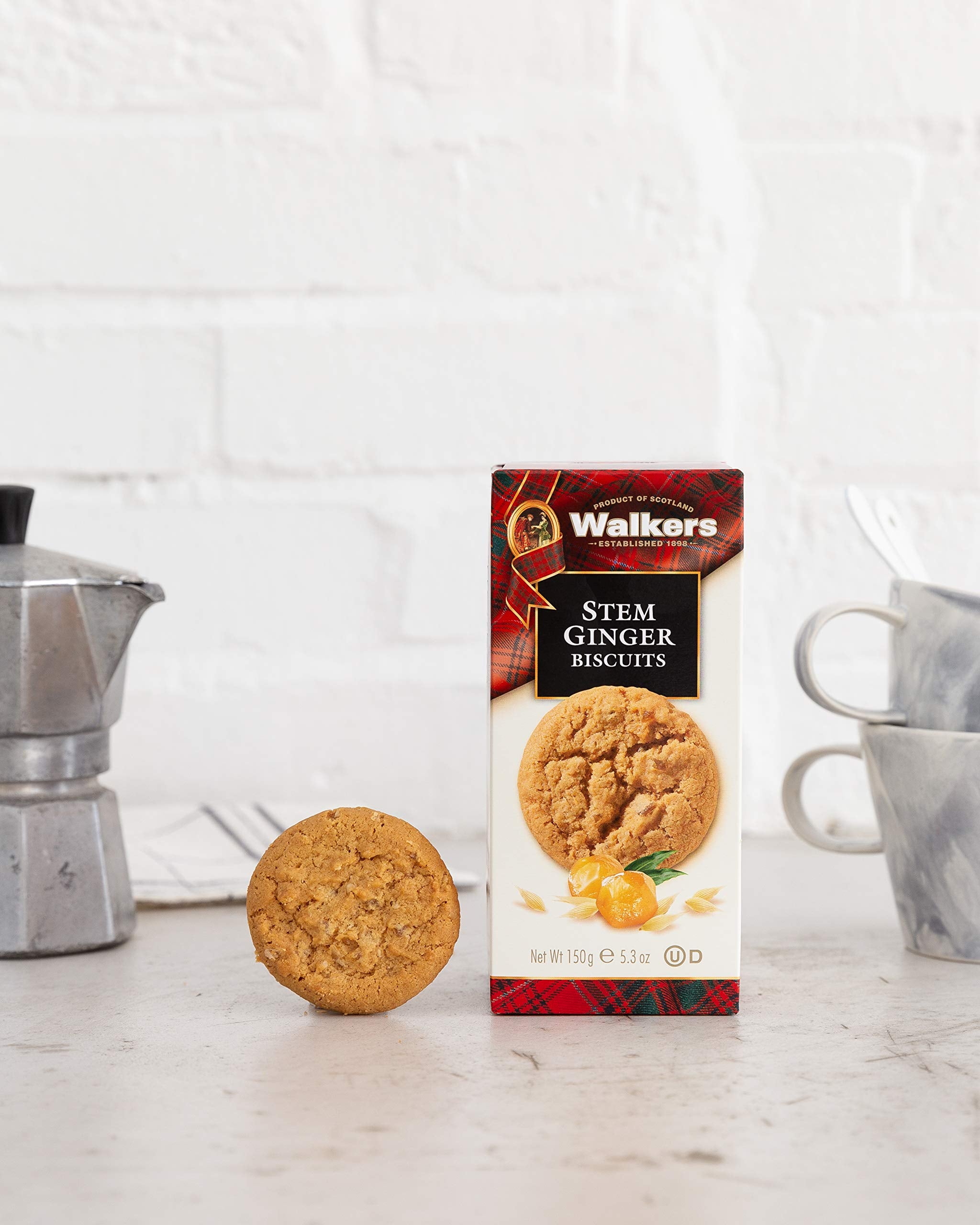 Walkers biscuits arranged on a kitchen counter to suggest everyday indulgence and hospitality
