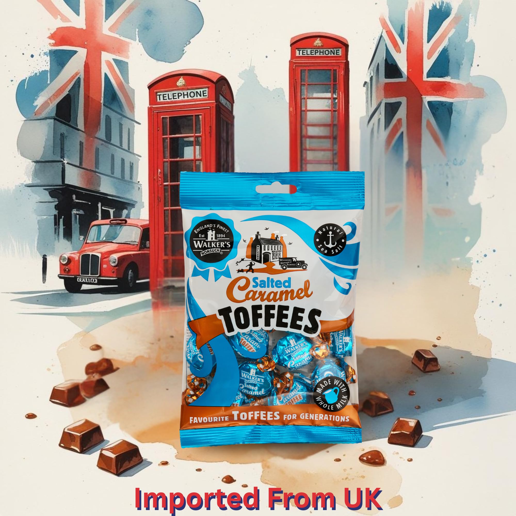 Walkers' Nonsuch close-up of toffee texture highlighting creamy butter richness