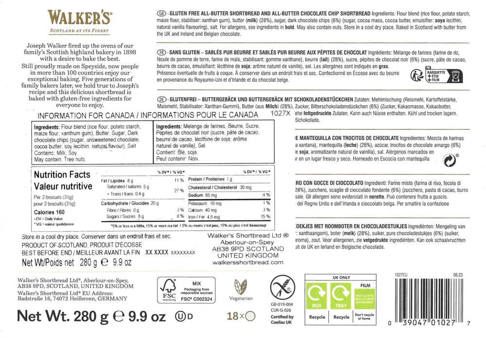 Walker's close-up of crumbly buttery texture highlighting melt-in-mouth quality