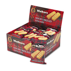 Walkers shortbread front packaging showing portioned packs and maintained freshness