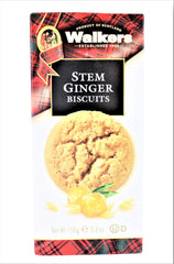 Label close-up showing Walkers ingredient detail and real ginger benefit