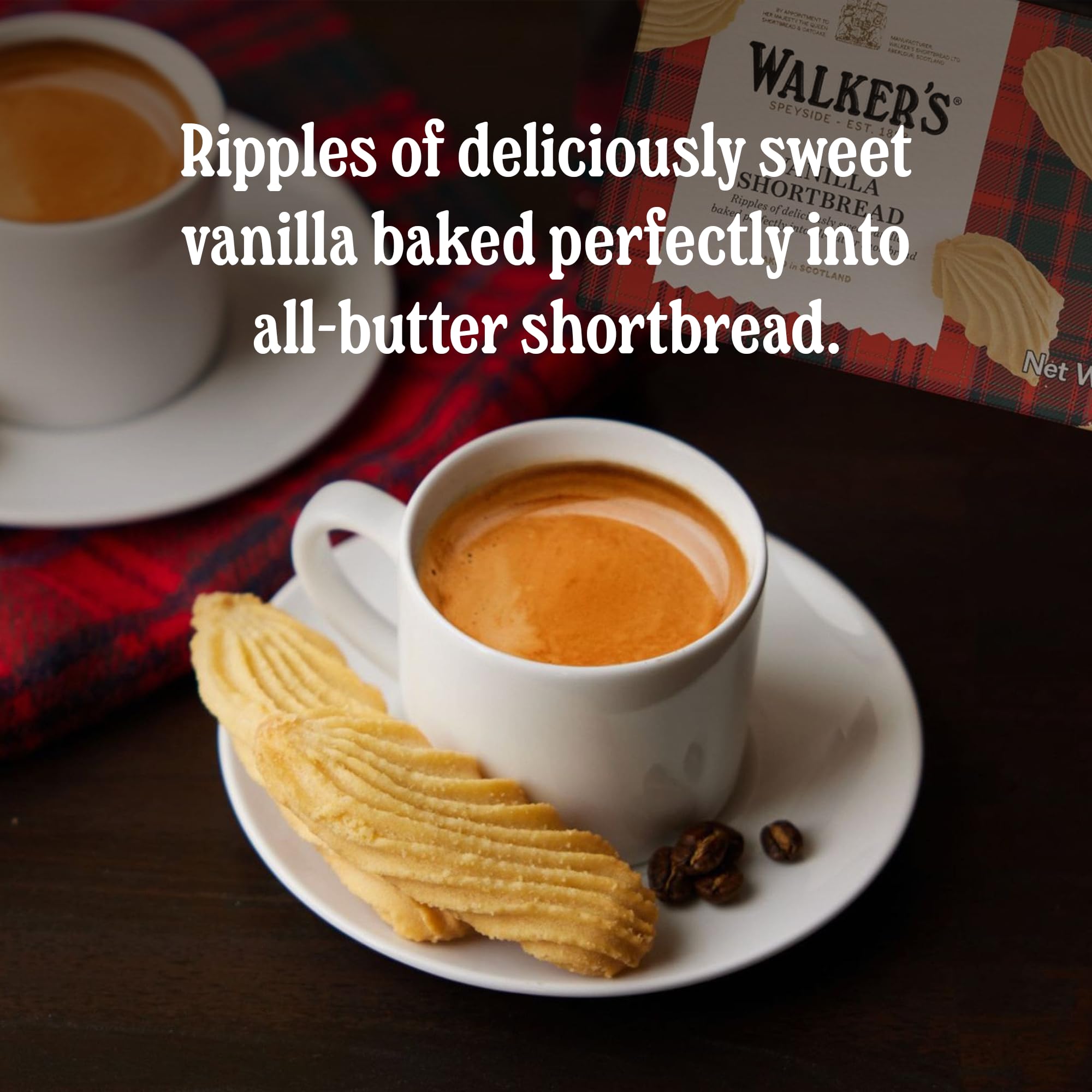 Walkers buttery shortbread texture close-up emphasizing melt-in-mouth quality