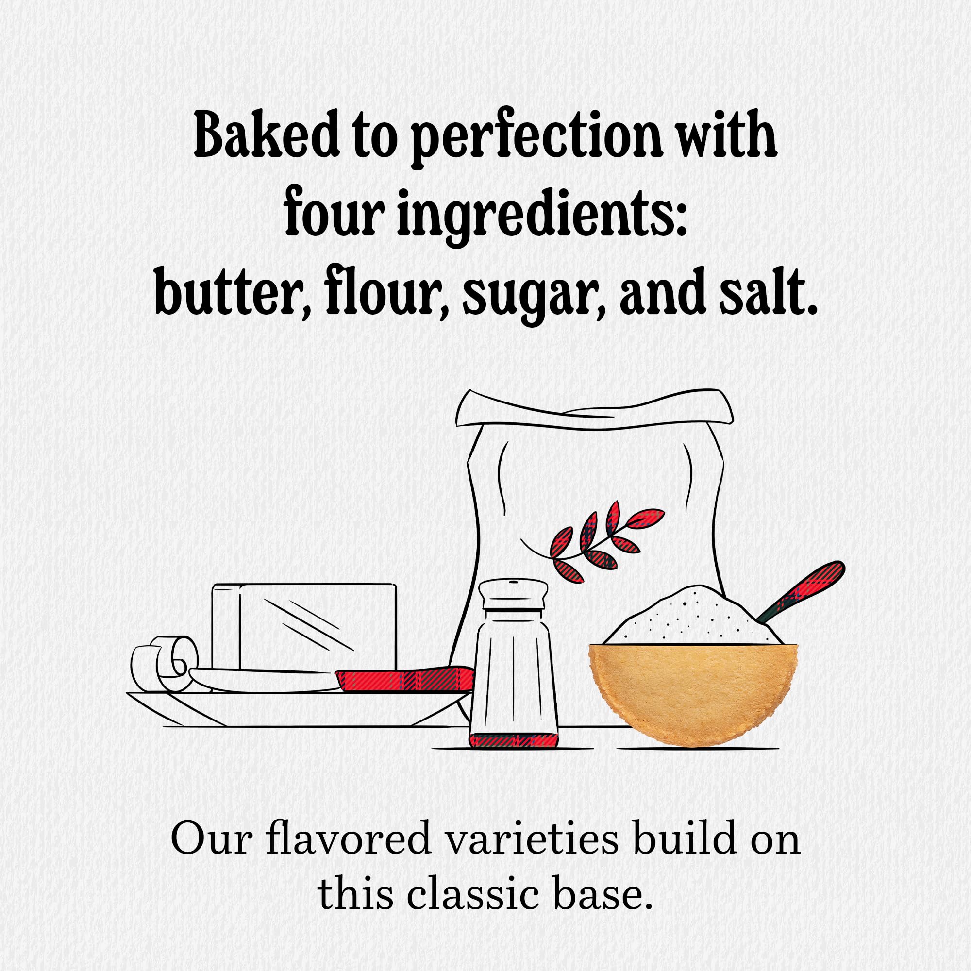 Walkers ingredients label showing simple four-ingredient recipe benefits