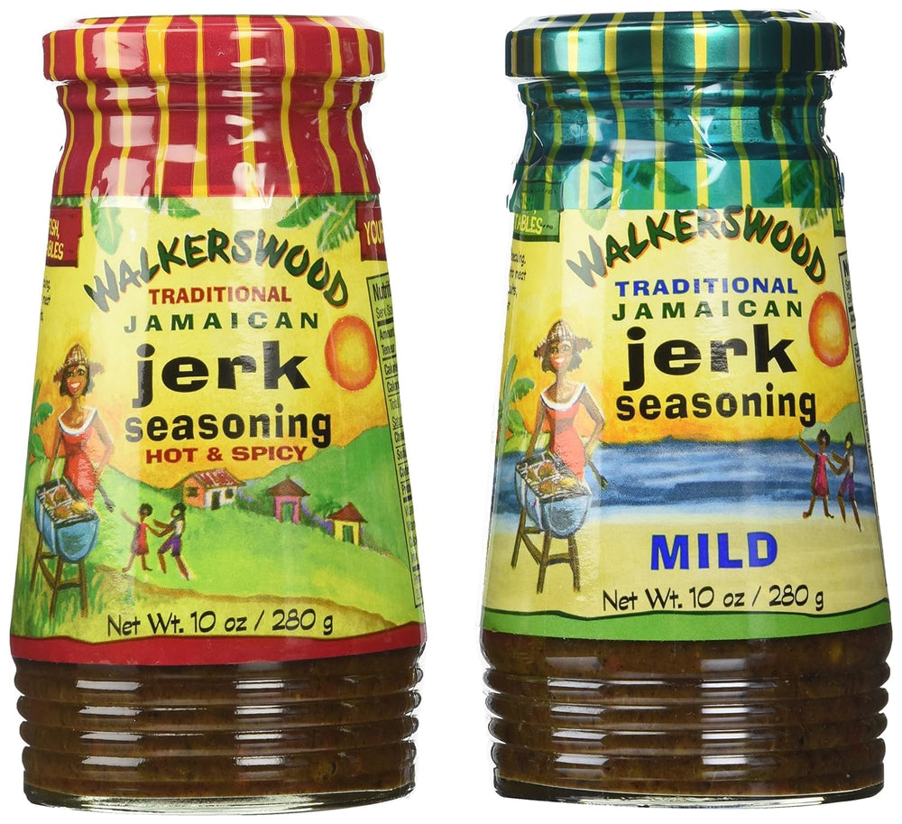 WALKERSWOOD front packaging showing mild and hot bottles, highlights convenience