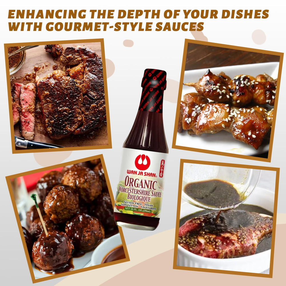 Wan Ja Shan label detail highlighting USDA Organic and kosher benefits
