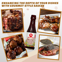 Wan Ja Shan label detail highlighting USDA Organic and kosher benefits