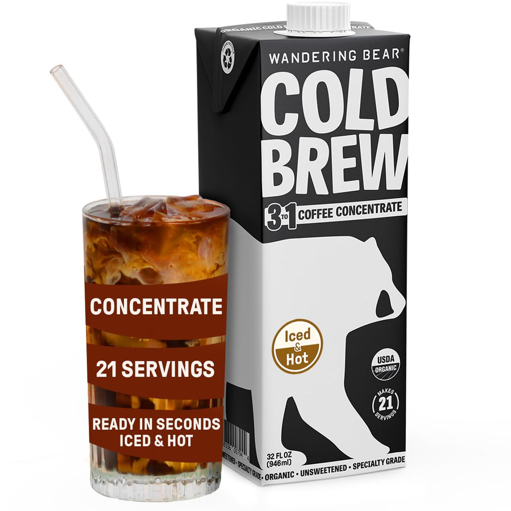Wandering Bear boxed front view showing brand and 32 fl oz size for easy identification