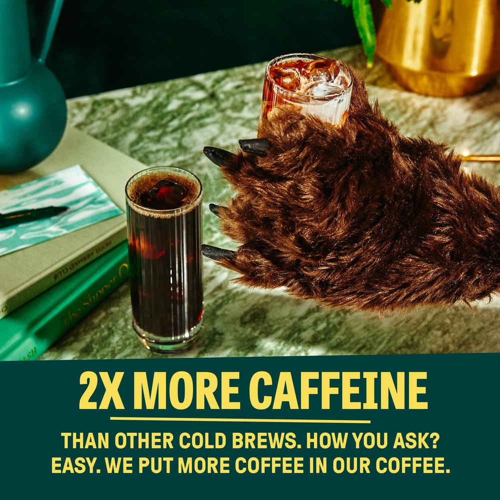 Wandering Bear carton close-up highlighting smooth cold brew texture