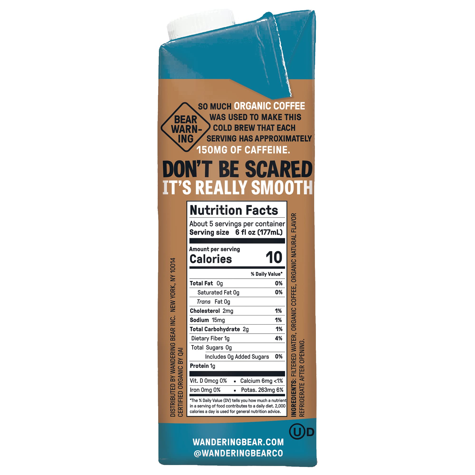 wandering bear vanilla beans beside carton highlighting organic vanilla flavoring and aroma