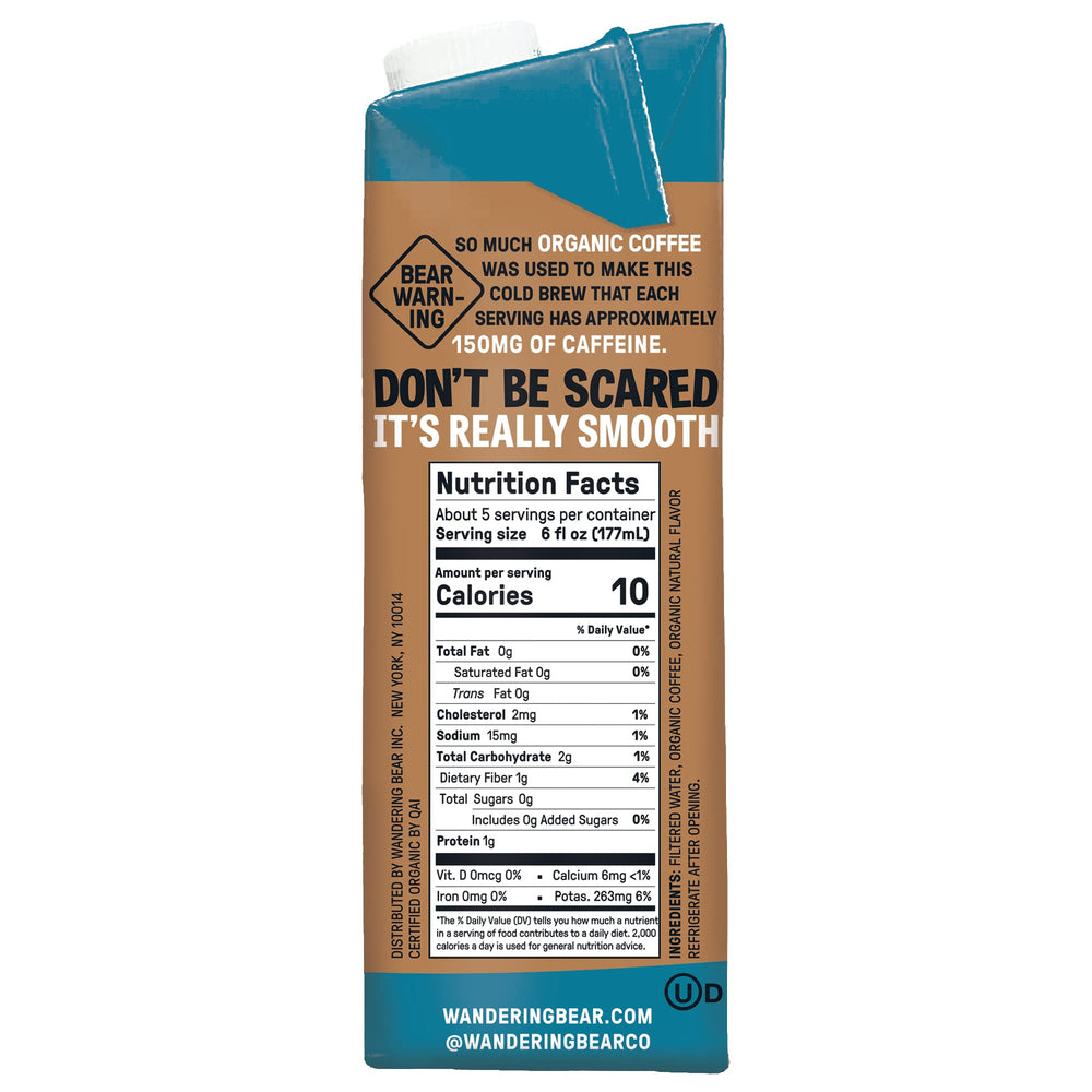 wandering bear vanilla beans beside carton highlighting organic vanilla flavoring and aroma