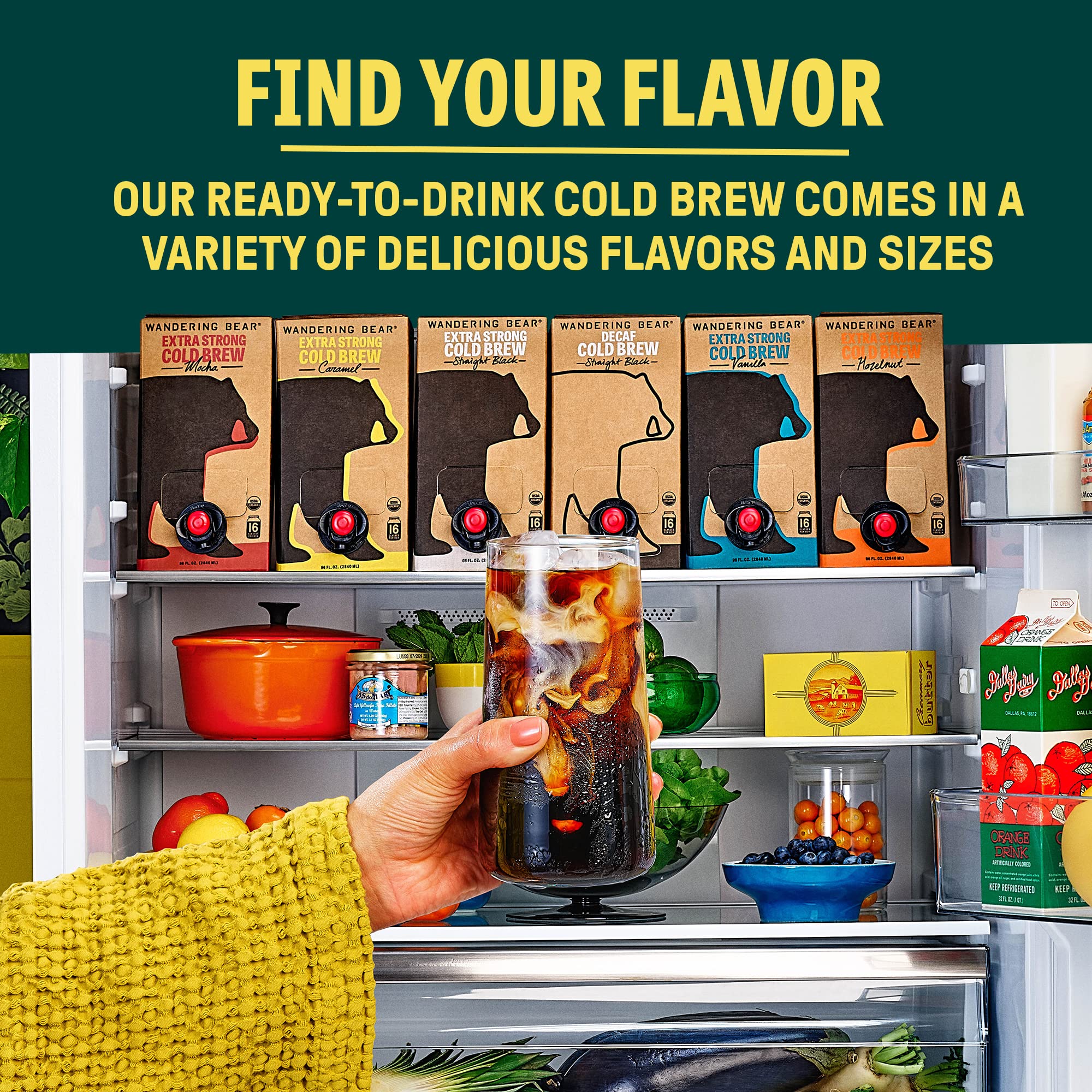 Wandering Bear opened carton top view demonstrating airtight seal benefit