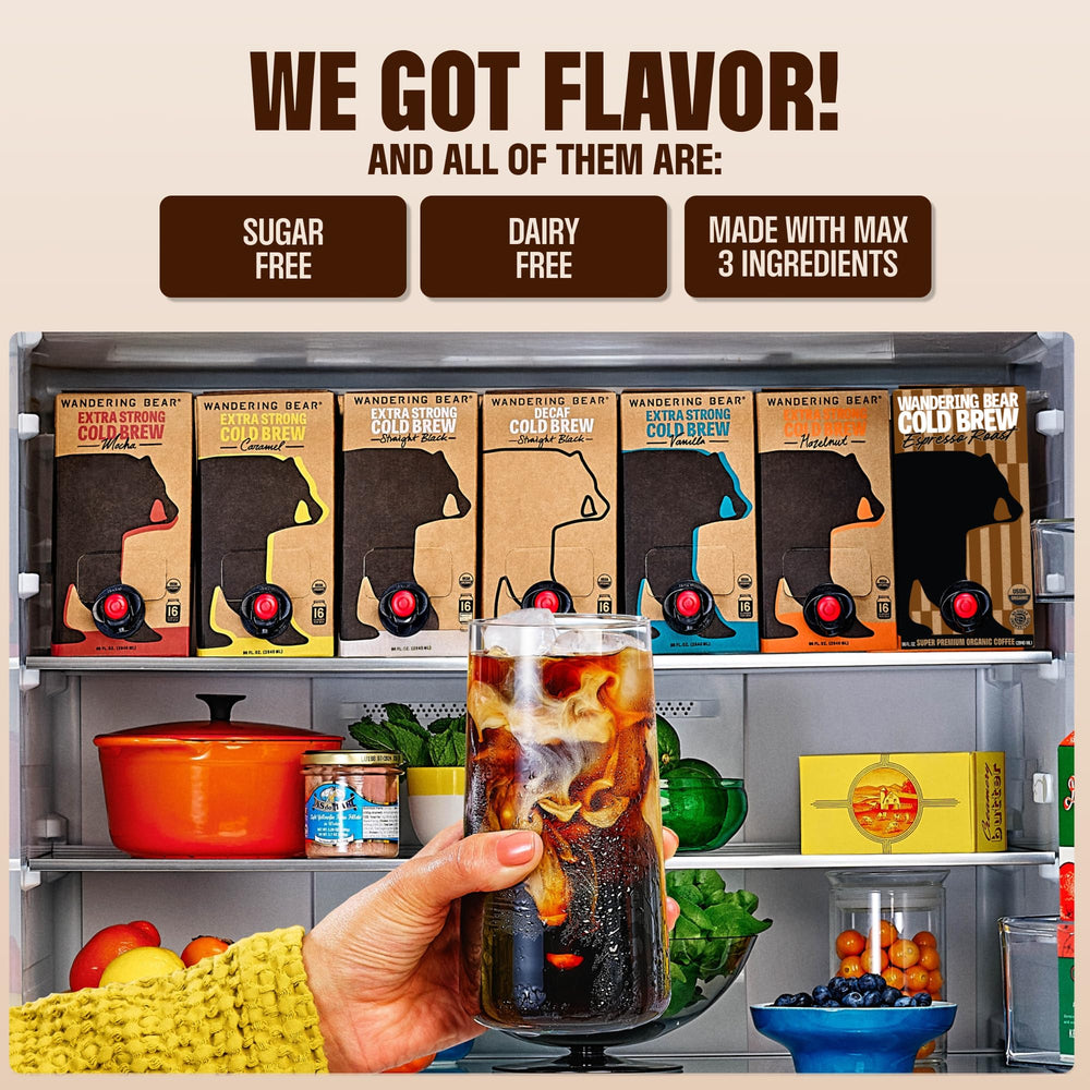 Wandering Bear warmed in a mug showing hot-serve option while maintaining smooth flavor