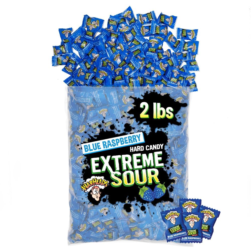 Warheads front packaging showing 2 lb bag and brand for easy recognition and bulk convenience