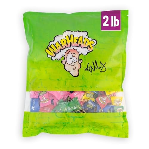 Warheads front bulk bag showing branding and assorted flavors benefit shareable supply