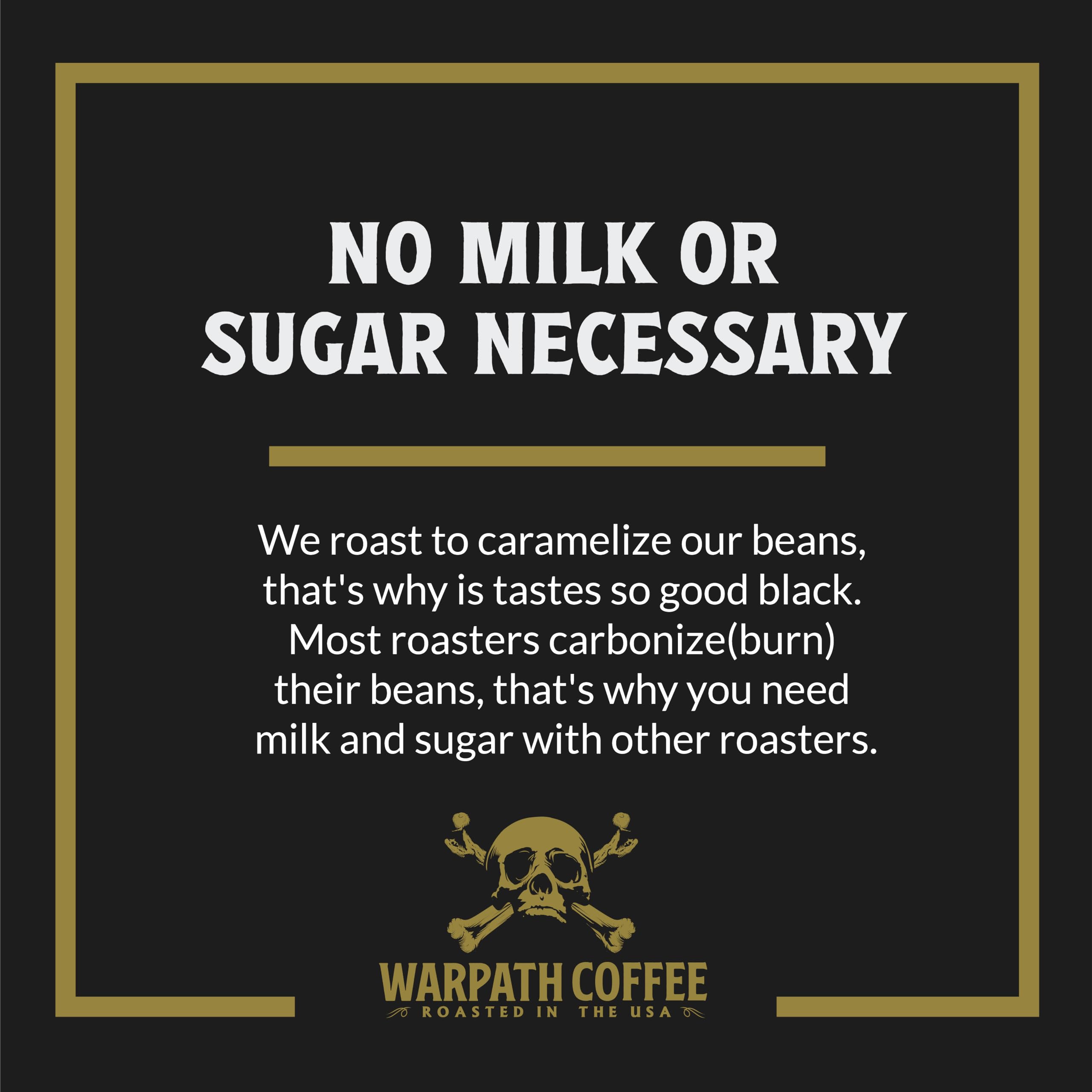Warpath Coffee 12 oz bag next to common objects to illustrate true size and portion