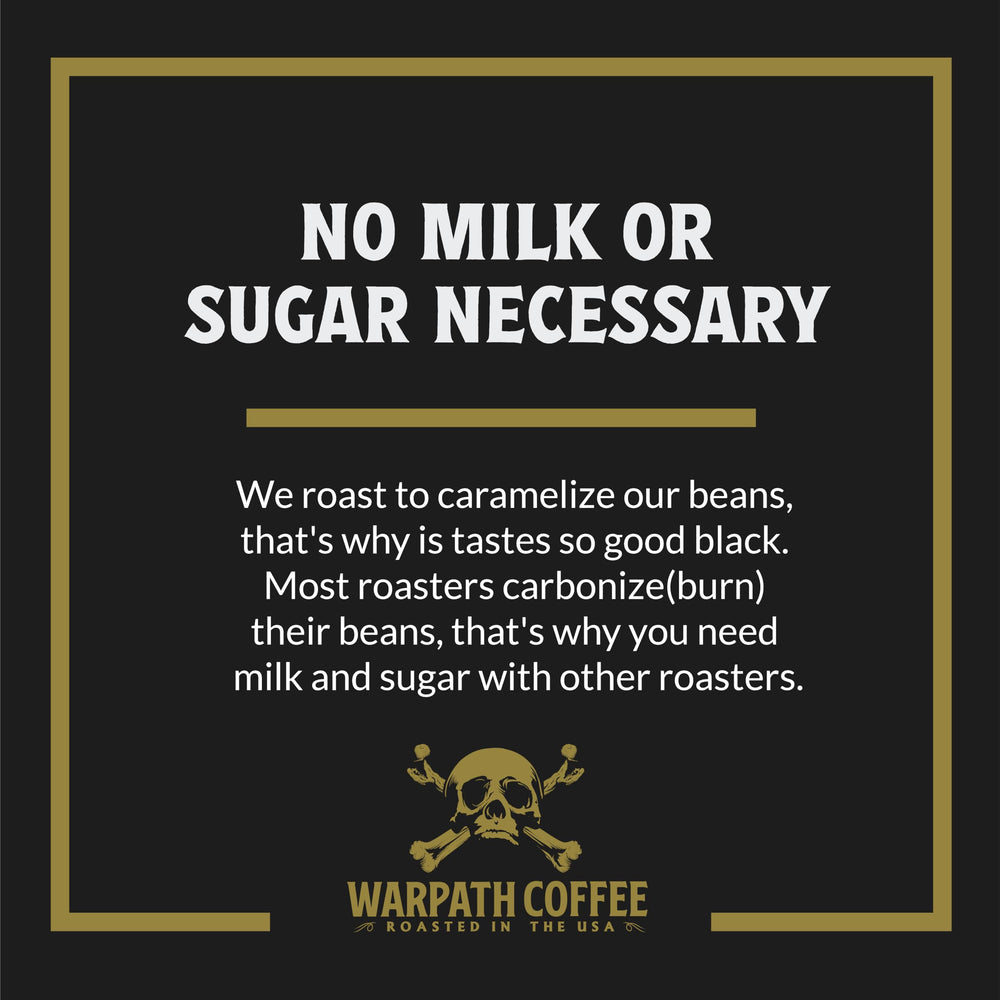 Warpath Coffee 12 oz bag next to common objects to illustrate true size and portion