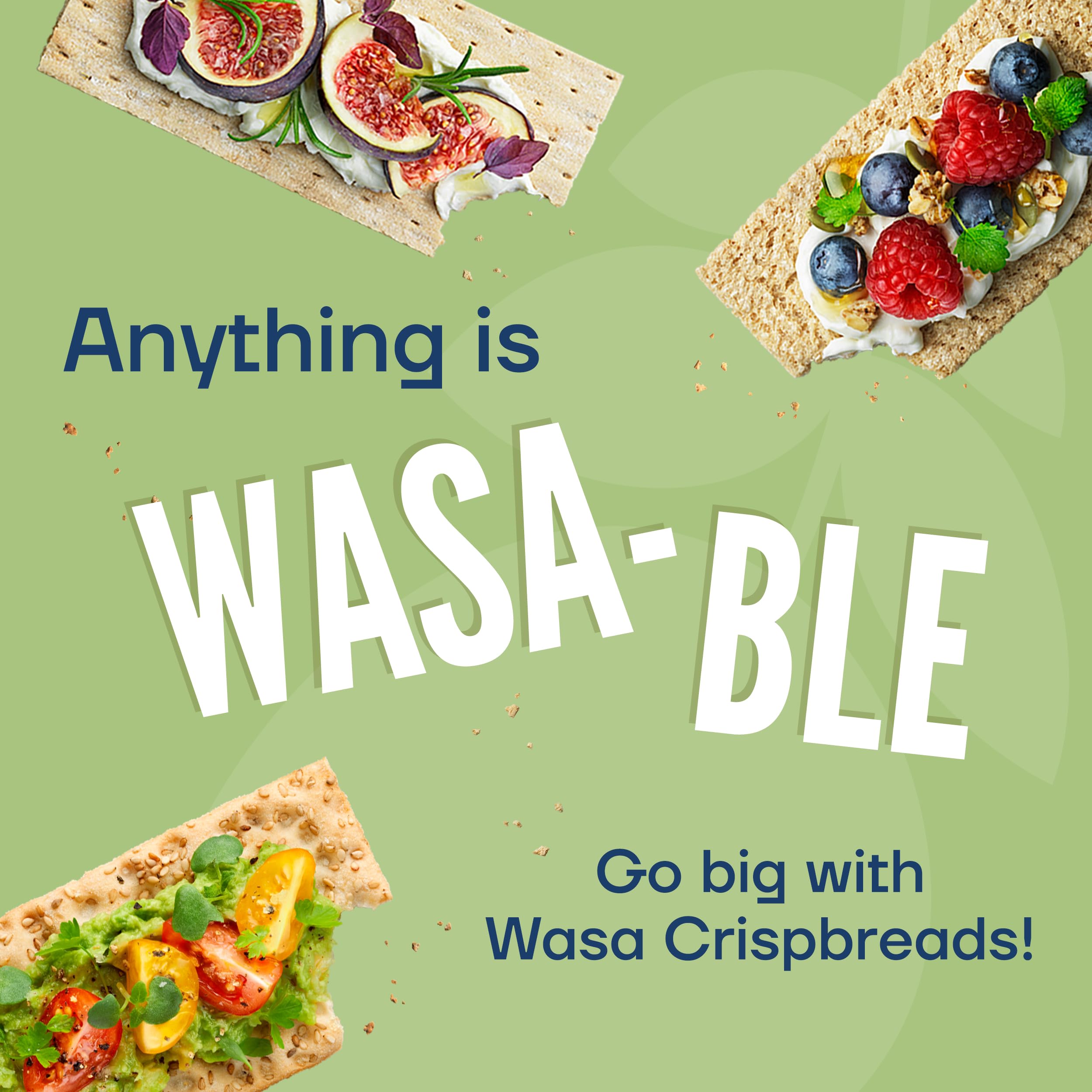 Wasa edge detail showing crunchy texture for reliable topping support