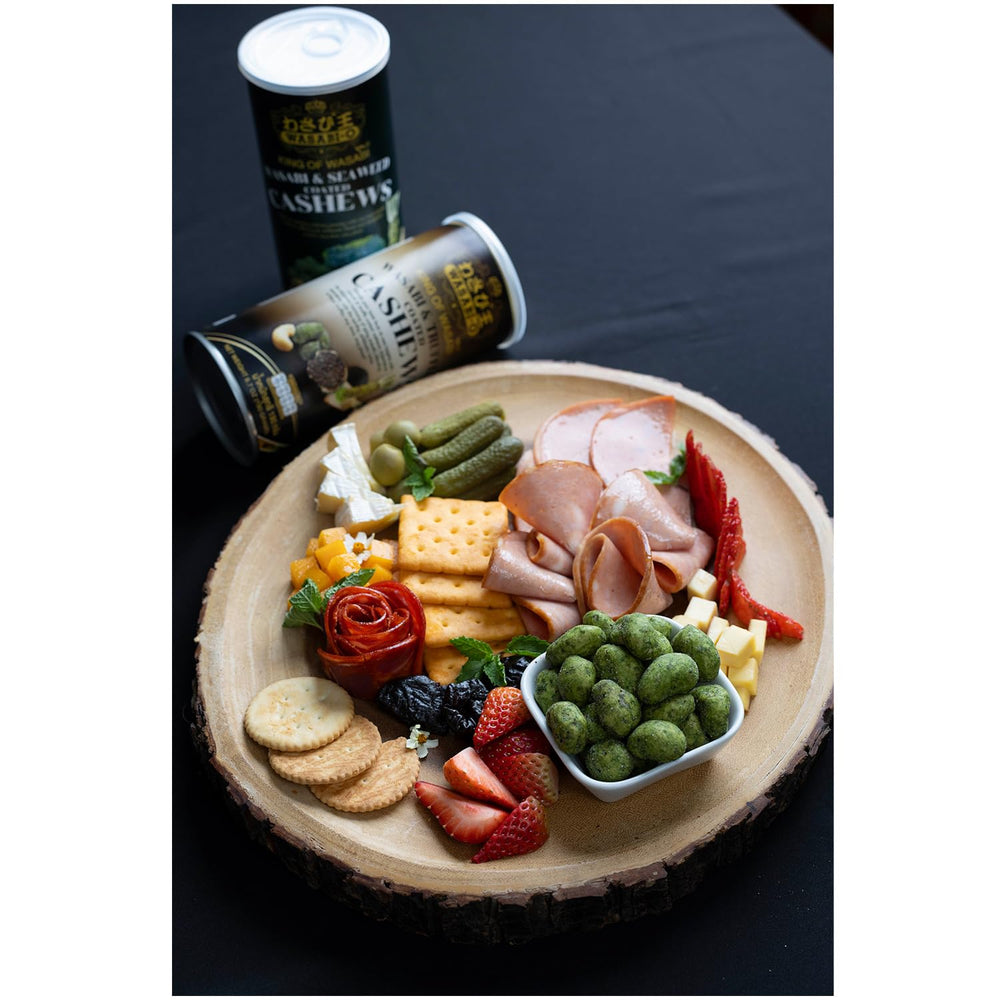 WASABI-O cashews paired with beer illustrating ideal snack pairing benefit