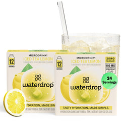 waterdrop MICRODRINK front packaging showing 24-count cubes and benefits