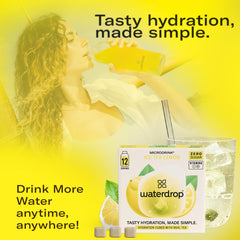 waterdrop MICRODRINK nutrition and ingredient label detail for transparency