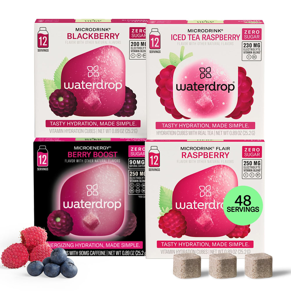 waterdrop MICRODRINK front packaging showing variety pack and benefits
