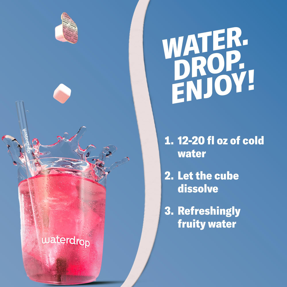 waterdrop MICRODRINK ingredients label showing vitamins and electrolytes