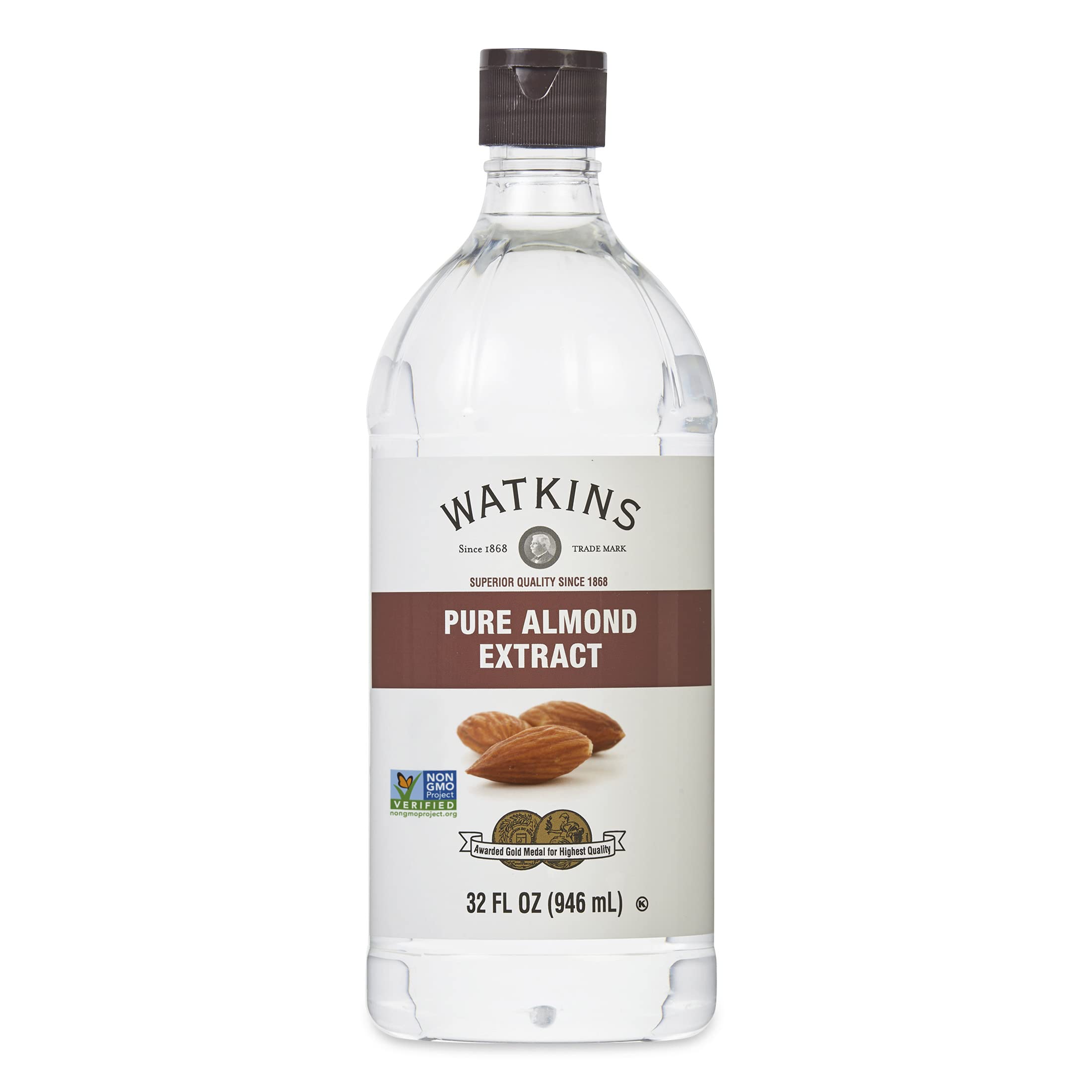 Watkins bottle front label showing product name and size, clear branding benefits