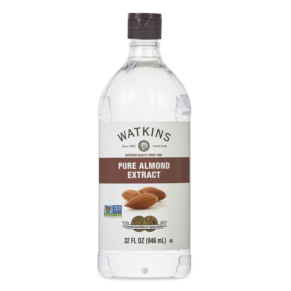 Watkins bottle front label showing product name and size, clear branding benefits