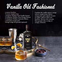 Watkins bitters being added to a cocktail demonstrating balanced flavor boost
