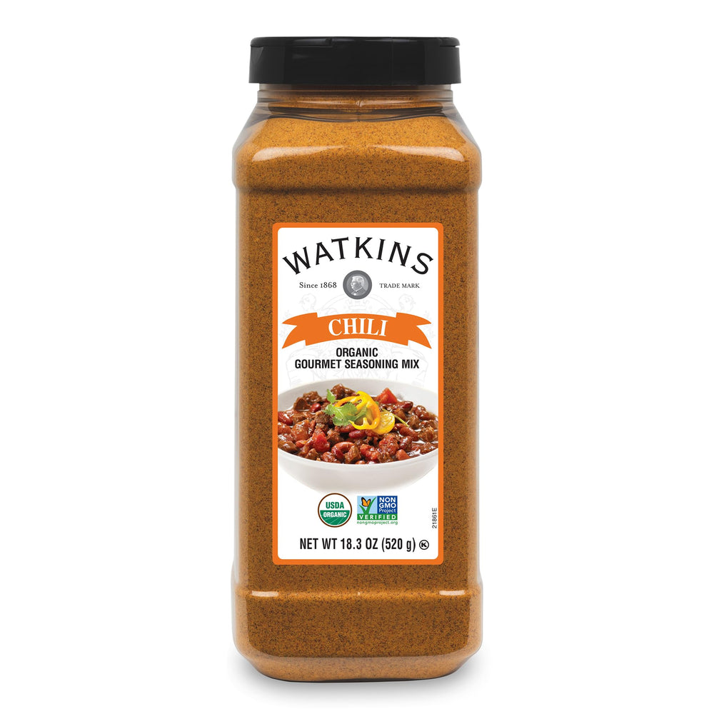 Watkins front packaging showing label and size for quick identification and confidence