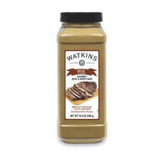 Watkins front label showing product identity and easy pantry use