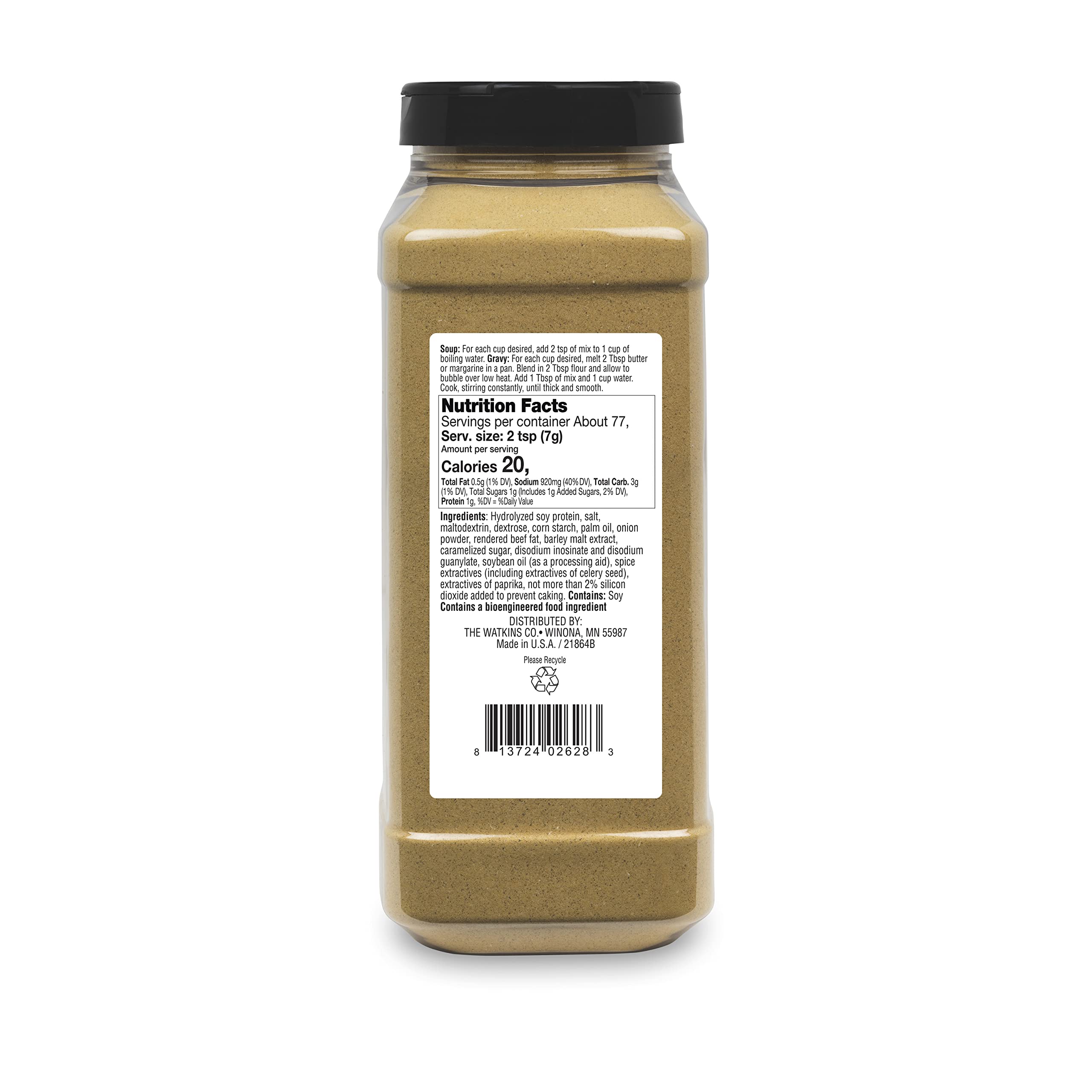 Watkins close-up of dry base texture highlighting real ingredients and rich flavor