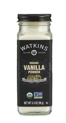 Watkins front label showing organic certification and product name benefiting informed shoppers