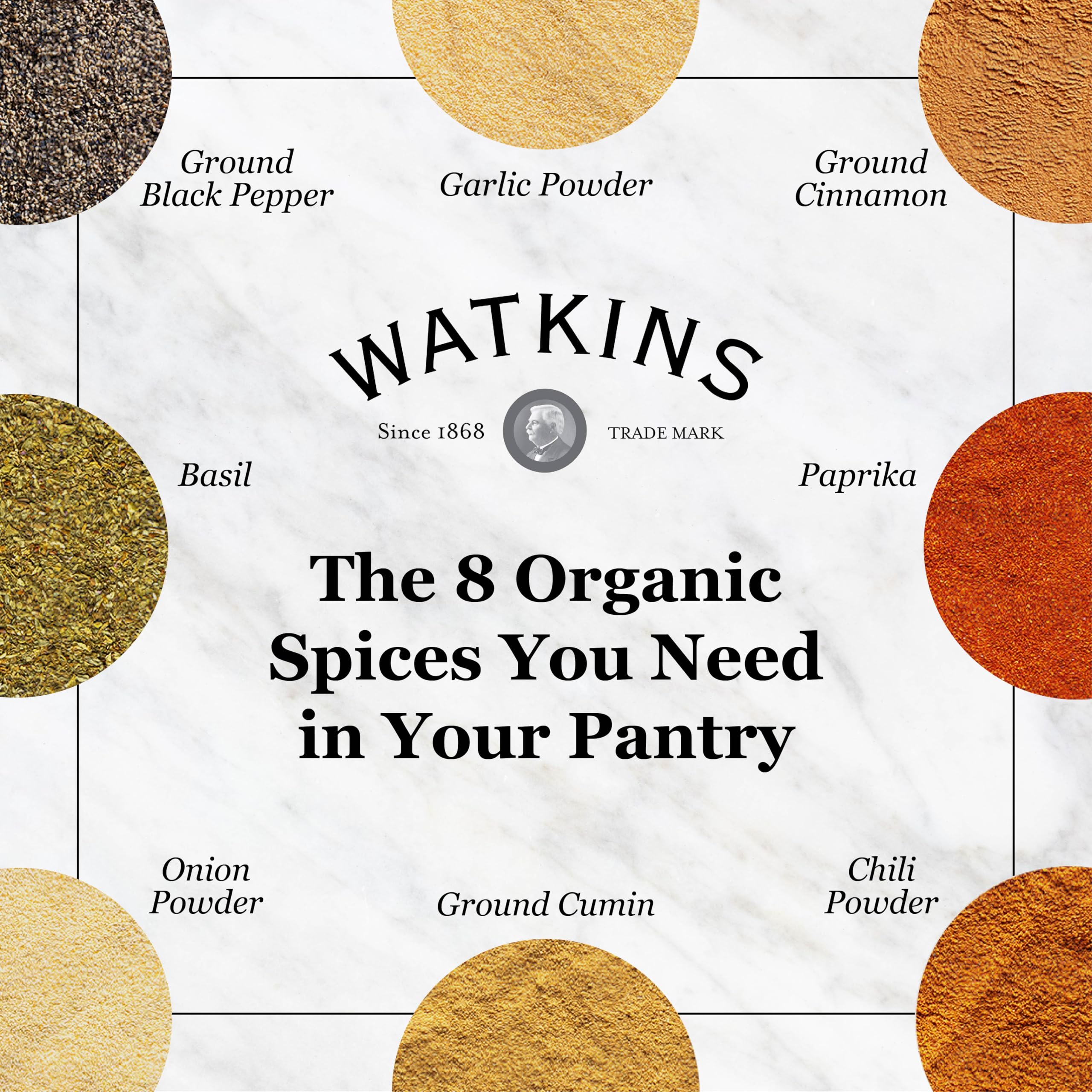 Watkins packaging label with USDA Organic and Kosher marks signaling trusted sourcing