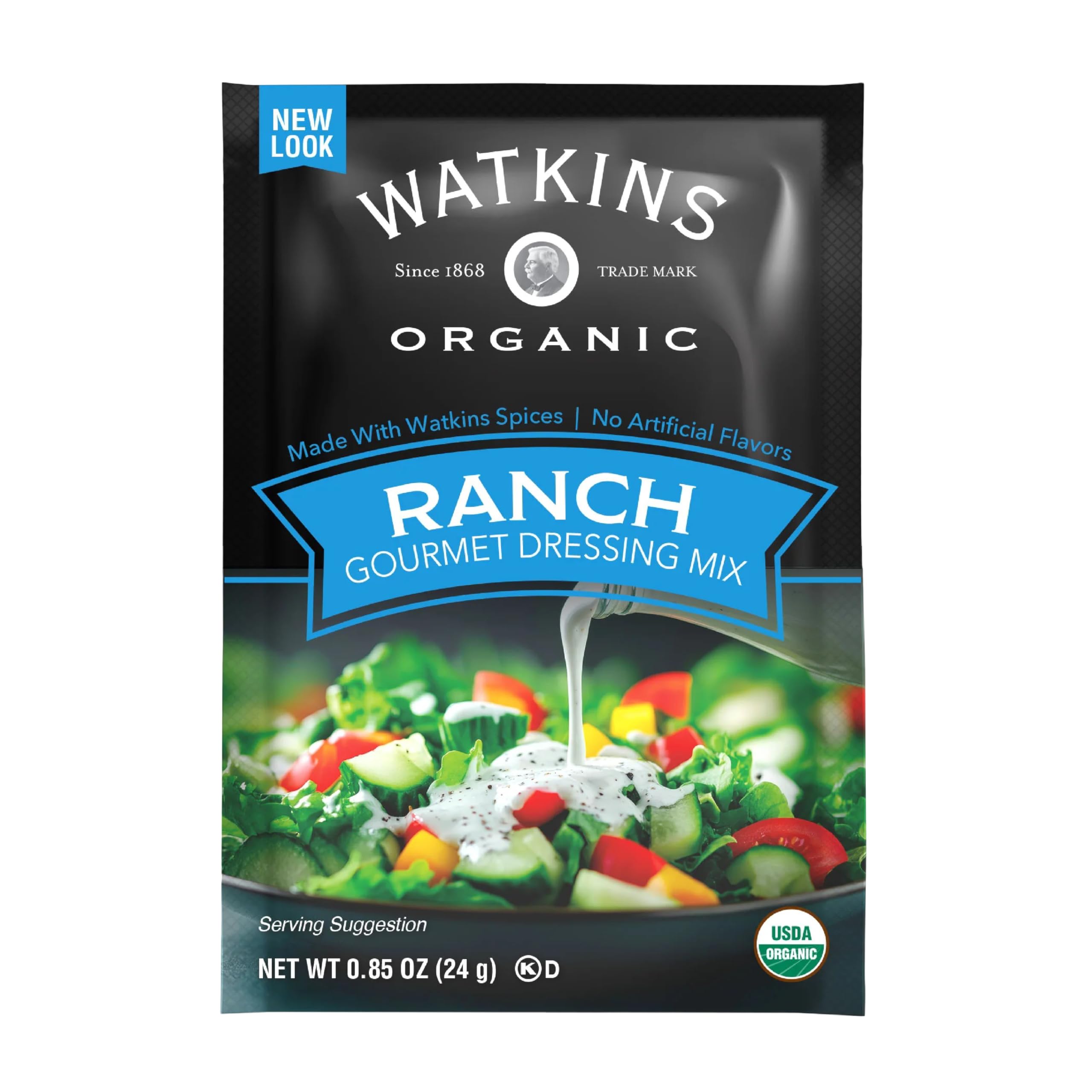 Watkins back label close-up showing organic and kosher certifications for clarity