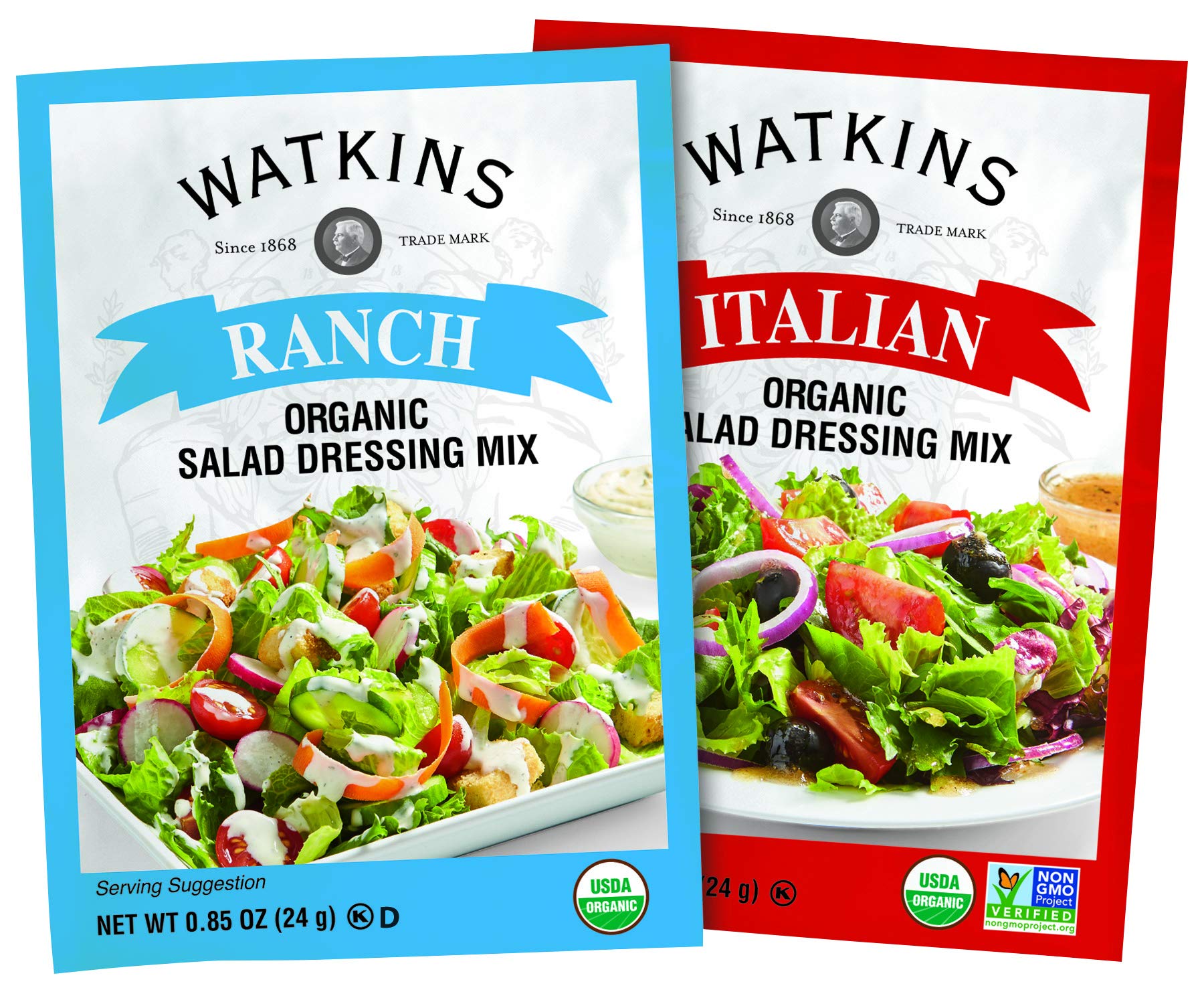 Watkins prepared dressing in a jar emphasizing homemade flavor and convenience
