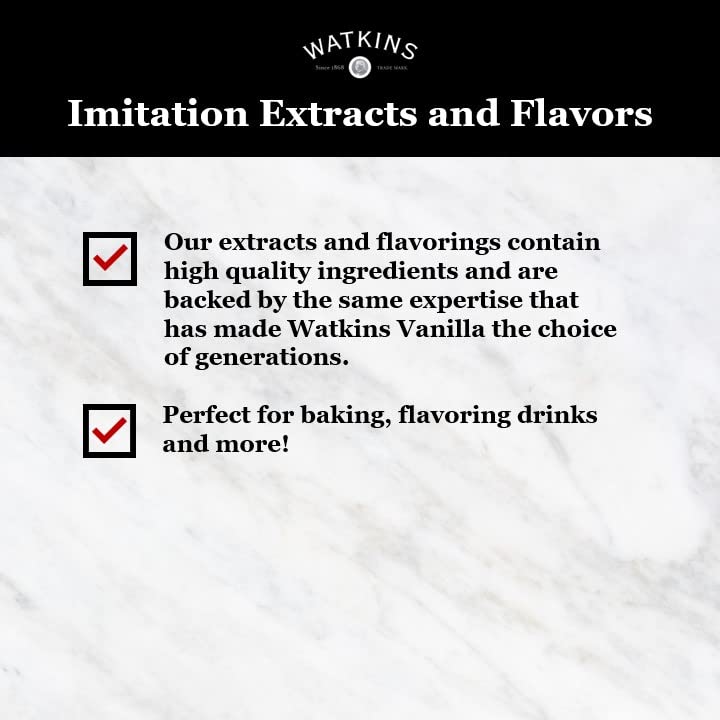 Watkins raspberry extract size comparison with measuring spoon for portioning