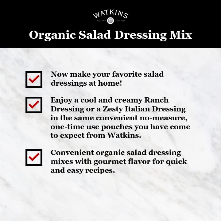 Watkins dressing drizzled over salad showcasing fresh taste and serving idea