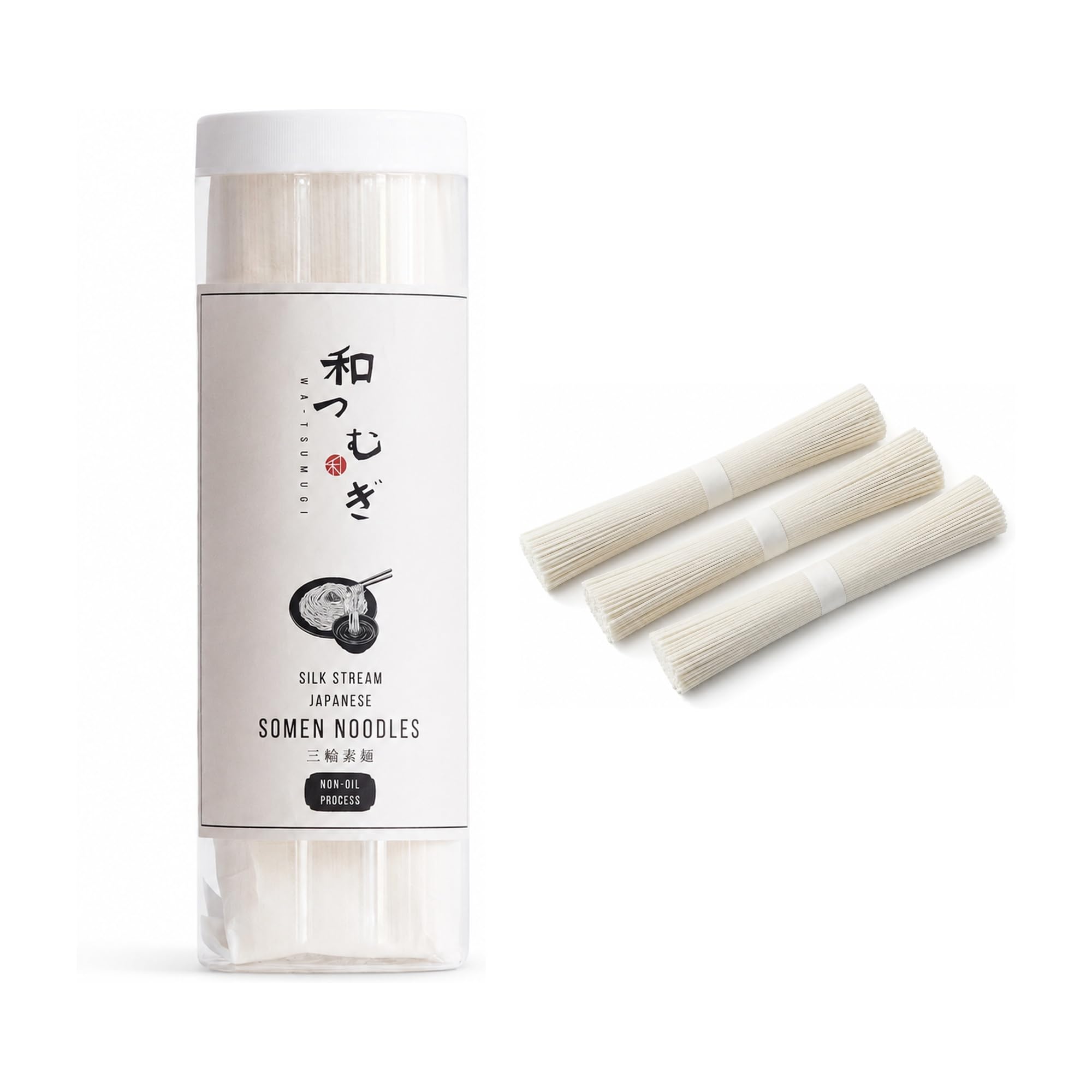 Watsumugi front packaging showing Japanese somen and freshness benefit