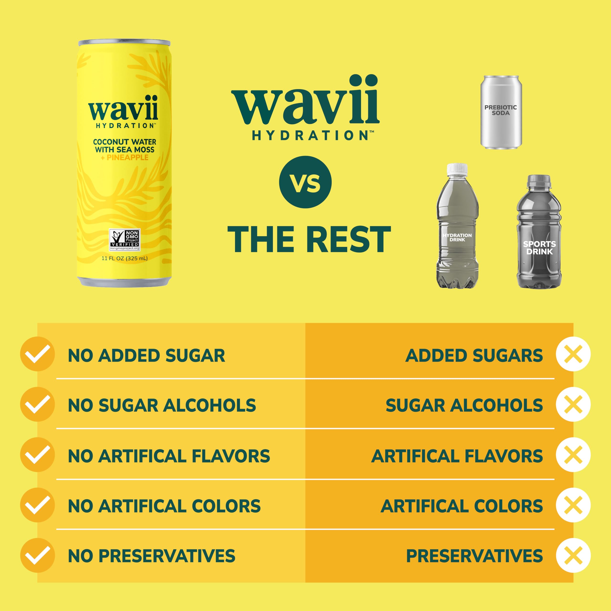 Wavii can tucked in backpack pocket showing travel-friendly hydration option