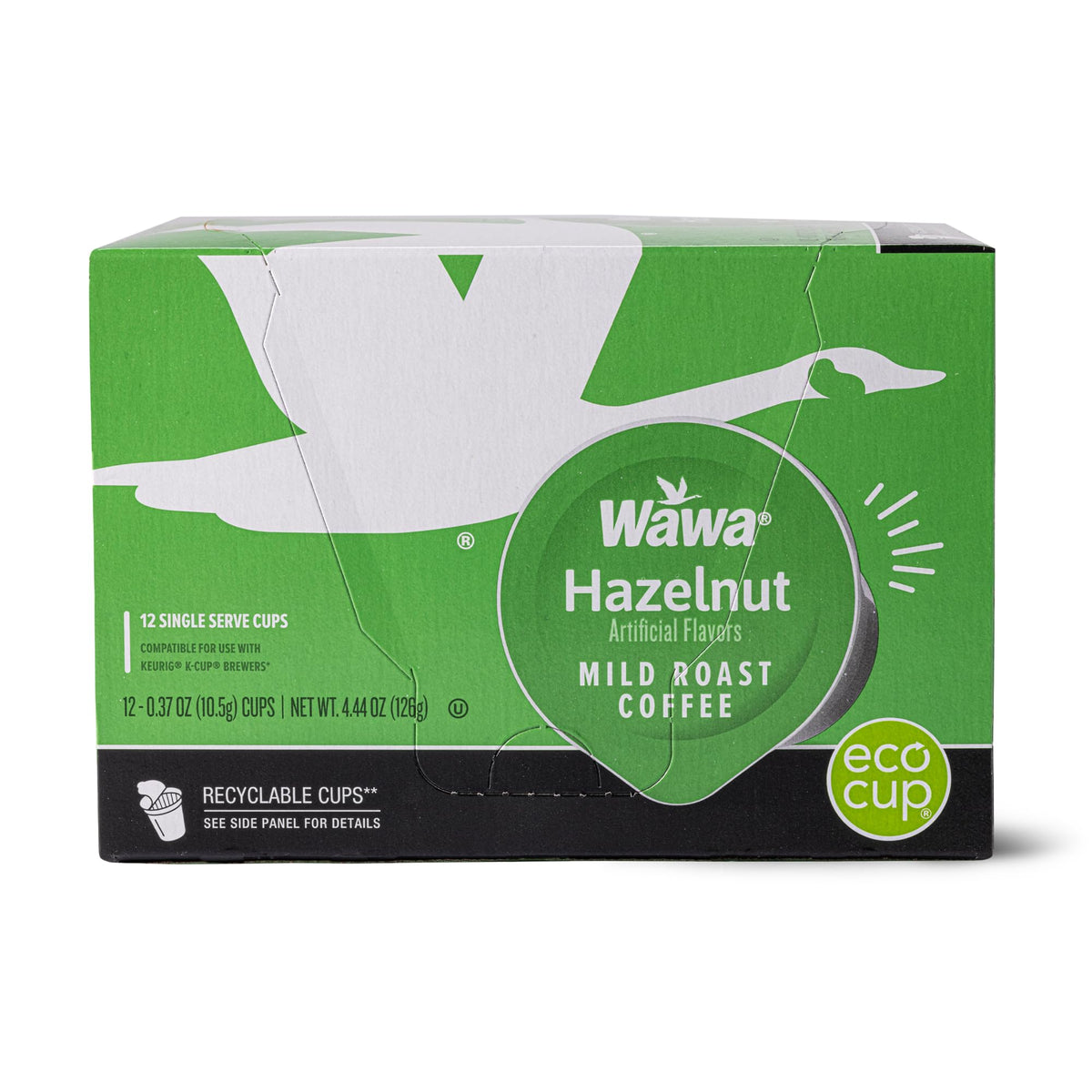 Wawa front box of hazelnut pods showing package and quantity, convenient gifting