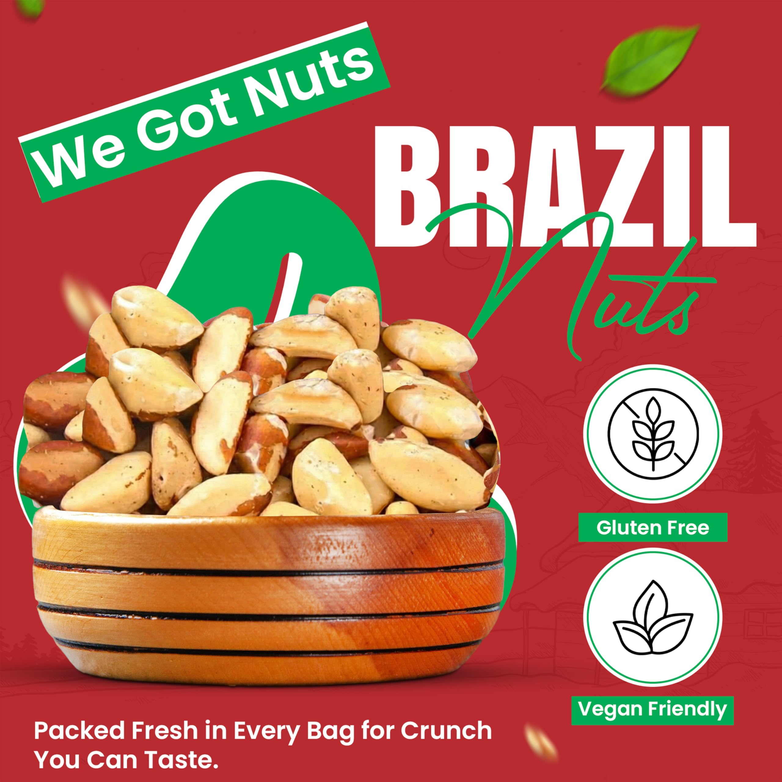 We Got Nuts close-up of Brazil nut kernels highlighting rich texture and freshness