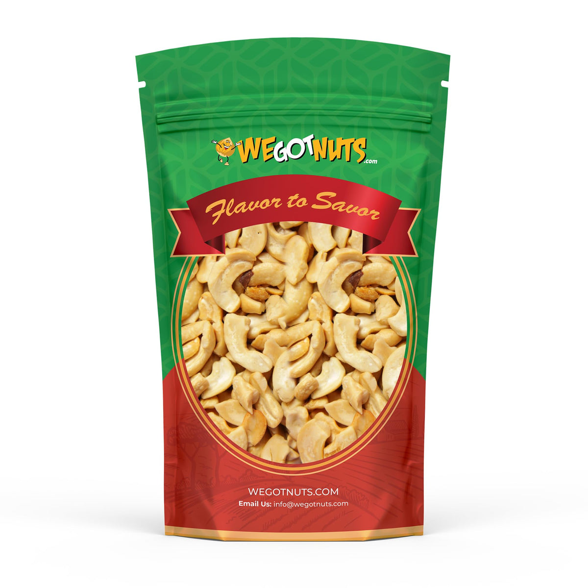 We Got Nuts front packaging showing 3 lb resealable bag and product
