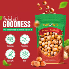 We Got Nuts close-up of hazelnut shell texture showing freshness
