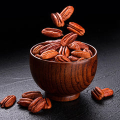 We Got Nuts pecans in bowl ready to add to recipes for versatile snacking