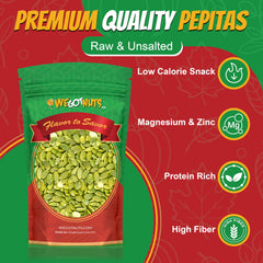 We Got Nuts close-up of raw pepitas highlighting fresh texture