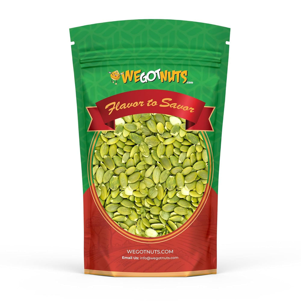 We Got Nuts front packaging showing 2 lb bag and label benefits